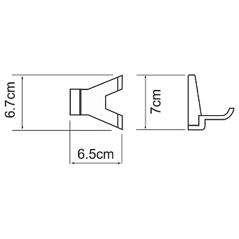 Крючок WASSERKRAFT LOPAU K-6023D хром