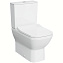 Унитаз напольный VITRA Integra Square 9833B003-7205 безободковый с микролифтом