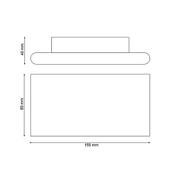 Бра Lucia Tucci AERO W204 nero 8Вт LED