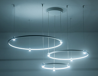 Люстра подвесная Ambrella COMFORT LineTech FL5533 90Вт 12 лампочек LED