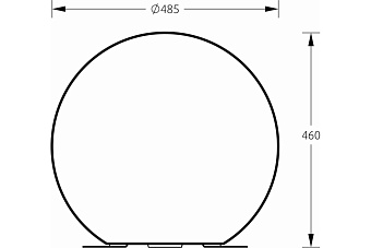 Светильник ландшафтный M3Light SPHERE_G 10572008 10Вт IP66 E27 белый