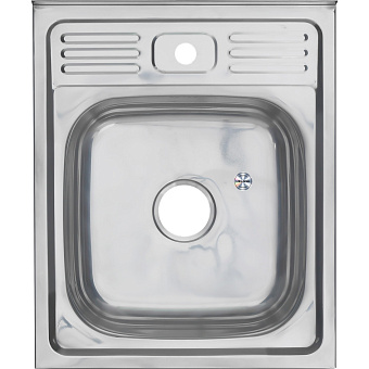 Мойка кухонная MELANA 5060 013/2 (*10) 50х60см хром