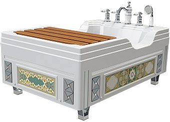 Ванна акриловая RADOMIR Тахрат 1-01-0-0-1-166 120х80см пристенная