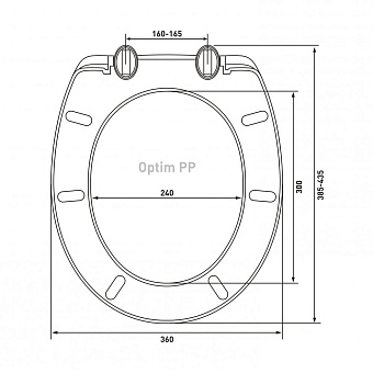Сиденье для унитаза BERGES 21304 без микролифта