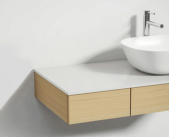 Столешница VITRA Origin 65731 Стекло 48х120,5см белый
