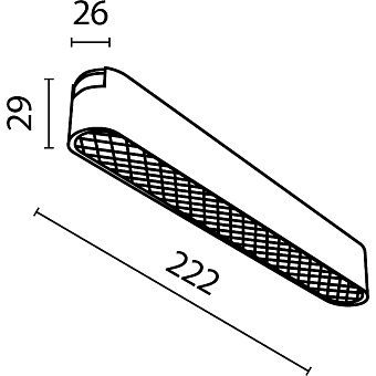 Магнитный трековый светильник Maytoni Basis Grid TR084-1-12W3K-B 12Вт LED чёрный