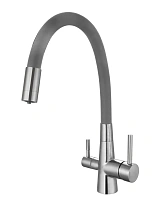 Смеситель для кухни ESKO Cora CL 03 G высокий излив матовый никель