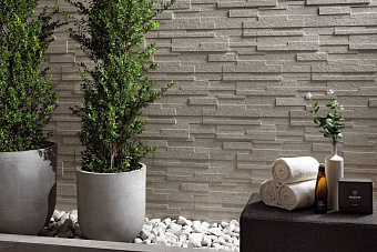 Керамическая мозаика Atlas Concord Италия Klif AN7E Grey Brick 37,5х75см 1,13кв.м.