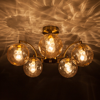 Люстра потолочная Eurosvet Eden 30178/5 латунь 40Вт 5 лампочек E27