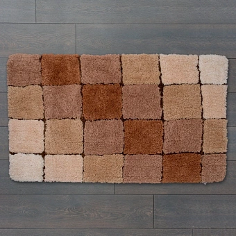 Коврик для ванной IDDIS Basic B03M712i12 70х120см коричневый