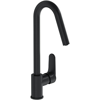 Смеситель для кухни VITRA Root Round A4274236EXP поворотный излив матовый чёрный