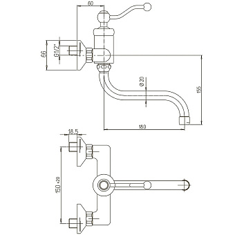 Смеситель для раковины Paini Duomo 88CR501 хром