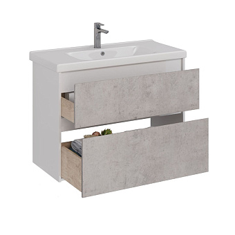 Тумба под раковину напольная LEMARK Combi LM03C100T-Beton 45х95,8х65см