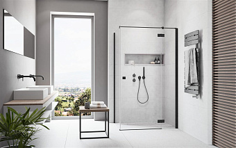Левая стенка душевого угла RADAWAY Essenza New S1 100 200х100см стекло прозрачное