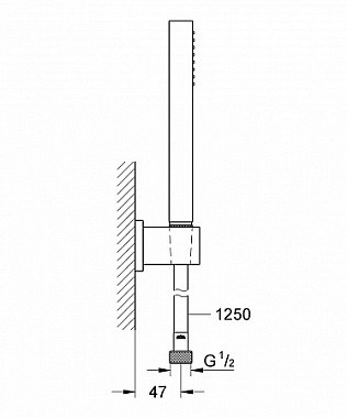 Душевой комплект GROHE Euphoria Cube Stick 27702000 хром