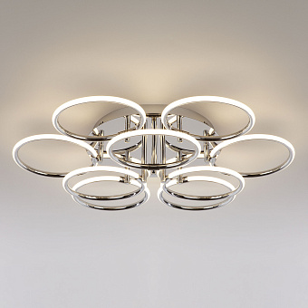 Светильник потолочный Eurosvet Impulse 90069/9 хром 94Вт LED