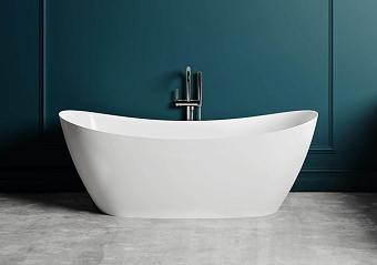 Ванна каменная SALINI NOEMI 101722MRH S-Stone матовая 170х75см отдельностоящая