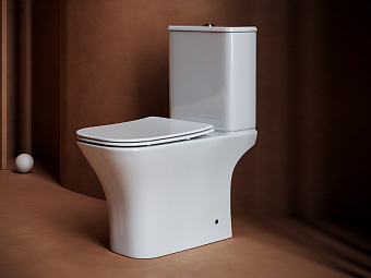 Унитаз напольный Ceramica Nova ALFA CN9002 безободковый с микролифтом