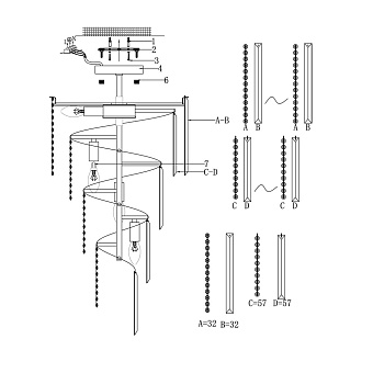 Люстра каскадная Maytoni Louis RC002PL-12CH 40Вт 12 лампочек E14