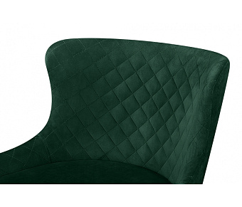 Барный стул AERO 44х53х91см велюр/сталь Dark Green