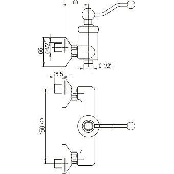 Смеситель для душа Paini Duomo 88CR511KM хром