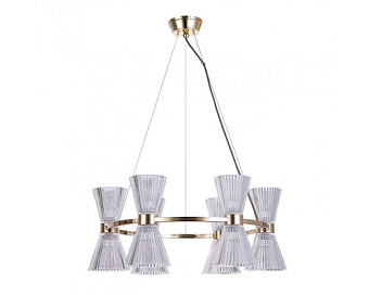 Люстра подвесная Newport 3610 3616/S gold 360Вт 6 лампочек E14