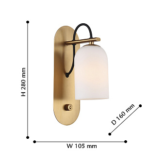 Бра Favourite Grover 2668-1W 40Вт E14