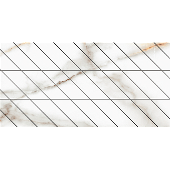 Полированный керамогранит ESTIMA Supreme FalseMosaic/SM03_PS/30x60x10/Corner/Right Ferrum 30х60см 1,08кв.м.