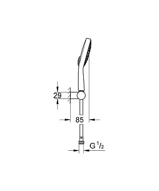 Душевой комплект GROHE Power and Soul Cosmopolitan 27741000 хром