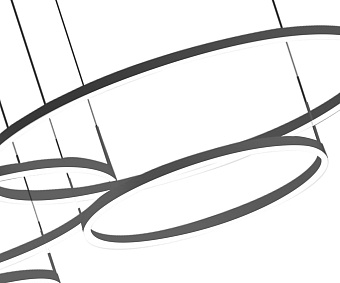 Люстра подвесная KINK Light Тор 08204,19PA(4000K) 174Вт 4 лампочек LED