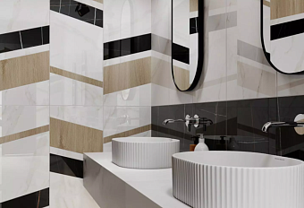 Декор KERAMA MARAZZI Бертран ID129 микс глянцевая 40х120см 0,48кв.м.