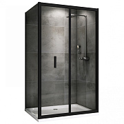 Угловое ограждение Abber Sonnenstrand AG07090B-S90B 195х90см стекло прозрачное