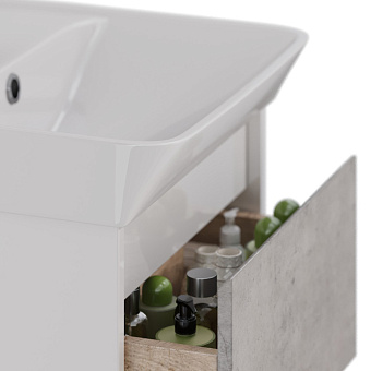 Тумба под раковину напольная LEMARK Combi LM03C45T-Beton 35х42,6х65см