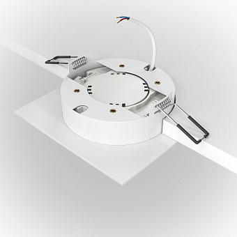 Светильник точечный встраиваемый Maytoni Hoop DL086-GX53-SQ-WS 15Вт GX53