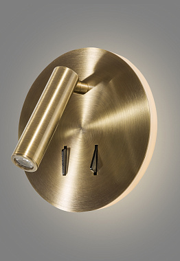 Бра CRYSTAL LUX CLT 223 CLT 223W BZ 9Вт LED