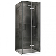Угловое ограждение Abber Zart AG08100P-S101 195х100см стекло прозрачное