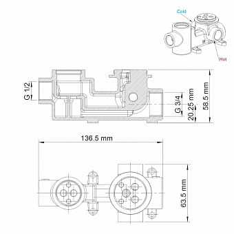 Смеситель для душа WASSERKRAFT Main 4141 хром