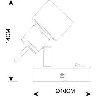 Спот Arte Lamp ALMACH A1906AP-1WH 40Вт 1 лампа GU10