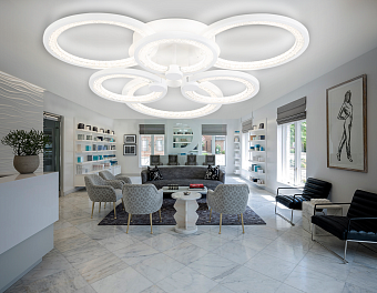 Люстра потолочная Ambrella ACRYLICA Original FA4085 100Вт 6 лампочек LED