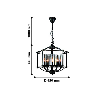 Люстра подвесная Favourite Kiara 2057-5P 200Вт 5 лампочек E14