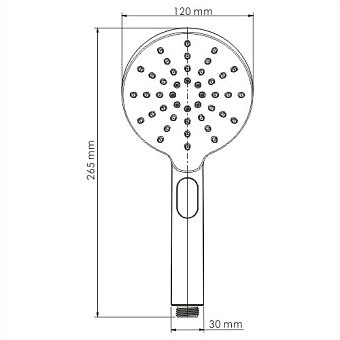 Ручной душ WASSERKRAFT A127 хром