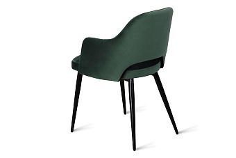 Кухонный стул AERO 54х54х80см велюр/сталь Dark Green