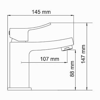 Смеситель для раковины WASSERKRAFT Aller 1064 хром