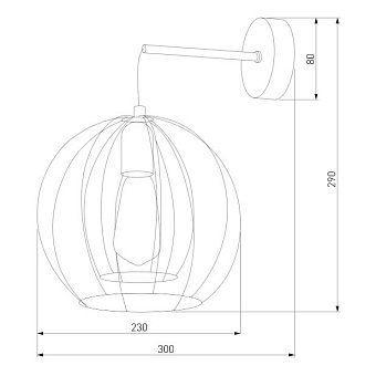 Светильник настенный TK Lighting Jaula 6596 60Вт E27