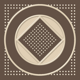 Вставка ESTIMA Melody Decor/Mac_Beige/5,8х5,8х7 Milky White 5,8х5,8смкв.м.