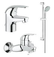 Набор смесителей GROHE Start Eco 23265000+23270000+2785300 хром