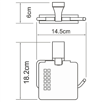 Держатель туалетной бумаги WASSERKRAFT Lopau K-6000 K-6025 хром