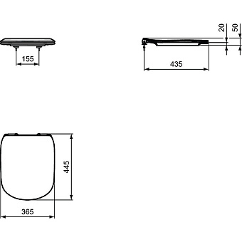 Сиденье для унитаза IDEAL STANDARD T3527V3 с микролифтом