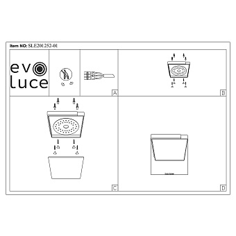 Светильник потолочный Evoluce FESTA SLE201252-01 42Вт LED