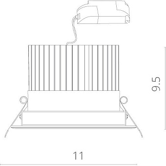 Светильник точечный встраиваемый Arte Lamp APERTURA A3310PL-1WH 10Вт LED